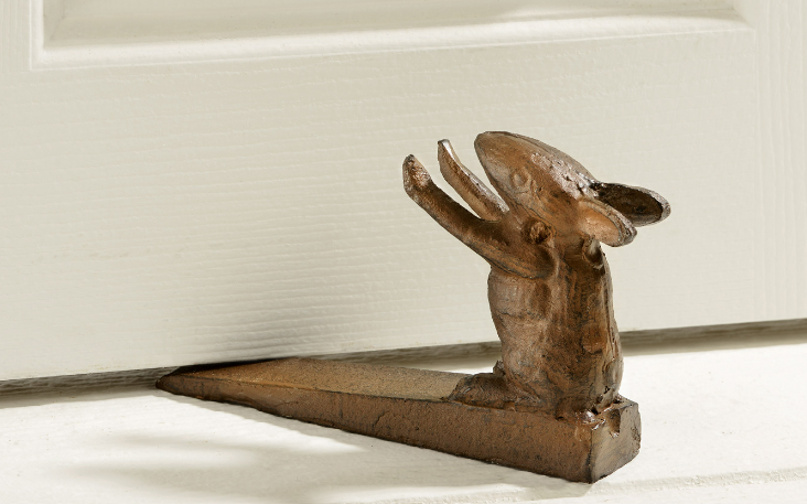 Antiqued Iron Mouse Door Stopper