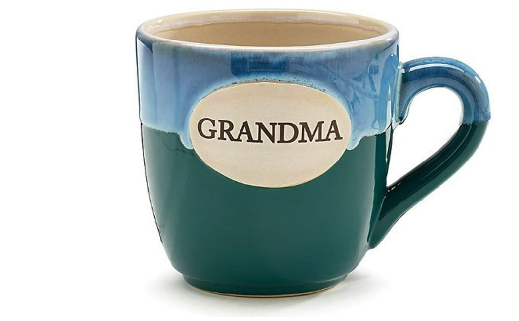 Grandma Black/Gray Glaze Porcelain Mug