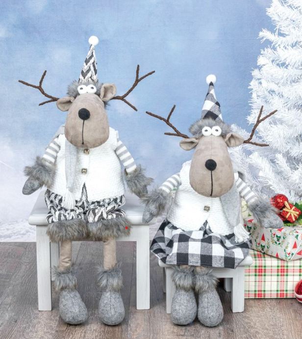 SWEATER MOOSE DANGLE LEG 2 ASST. - 2 Options