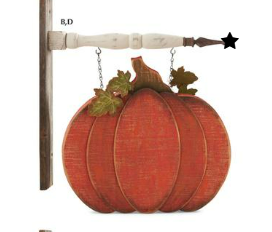 Wood Orange Pumpkin Arrow Replacement