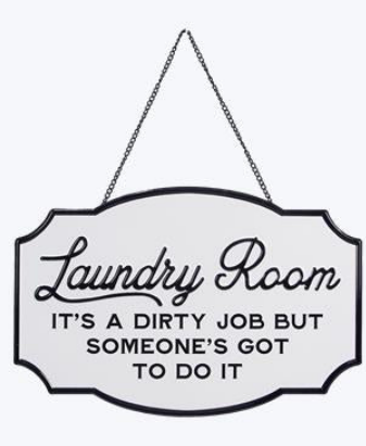 Laundry Room Wall Sign - 2 Styles