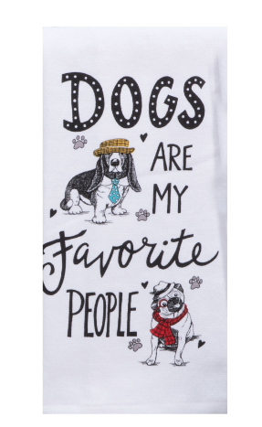Pet Lovers Only Favorite People Dog Dual Purpose Terry Towel