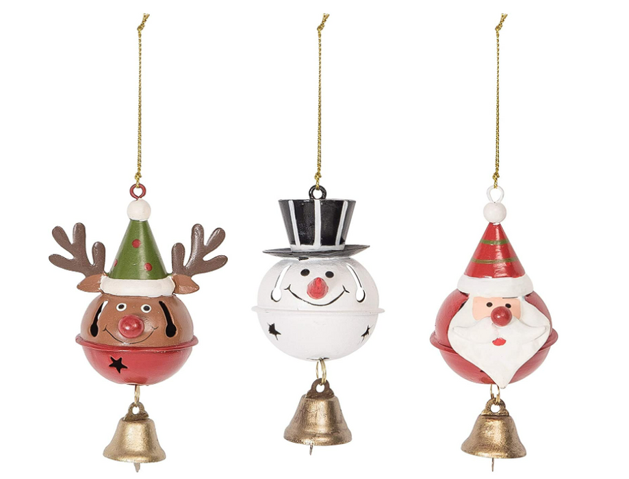 Holiday Bell  Ornaments - 3 Styles