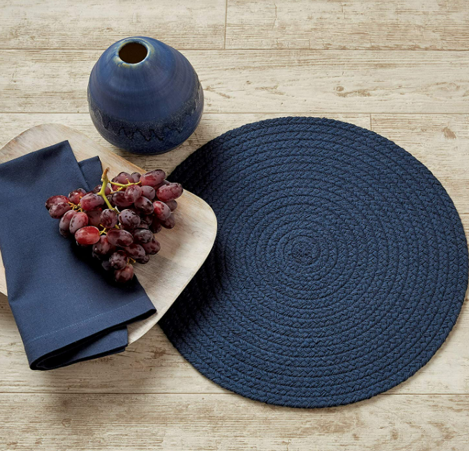 Essex Round Placemat - Set of 4 - Different Colors