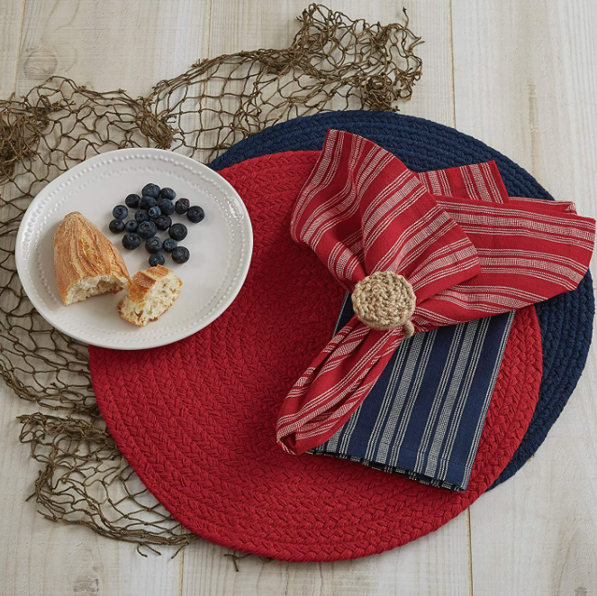 Essex Round Placemat - Set of 4 - Different Colors