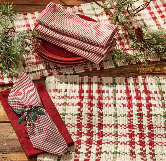 Christmas Memories Chindi Table Runner- 2 Lengths