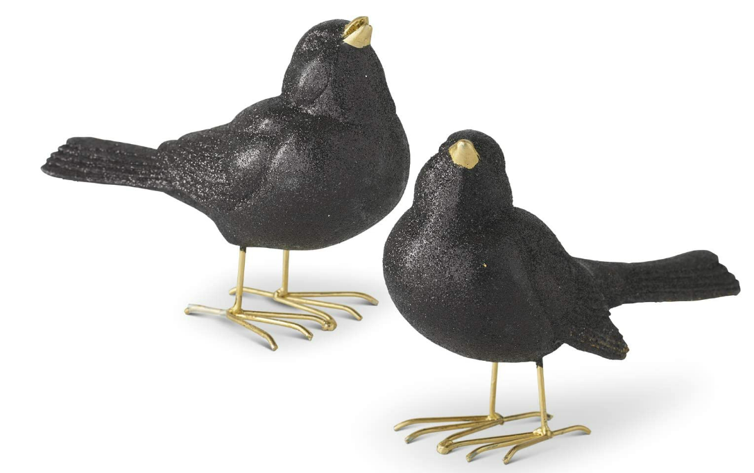 Black Birds with Gold Feet - 3 Options