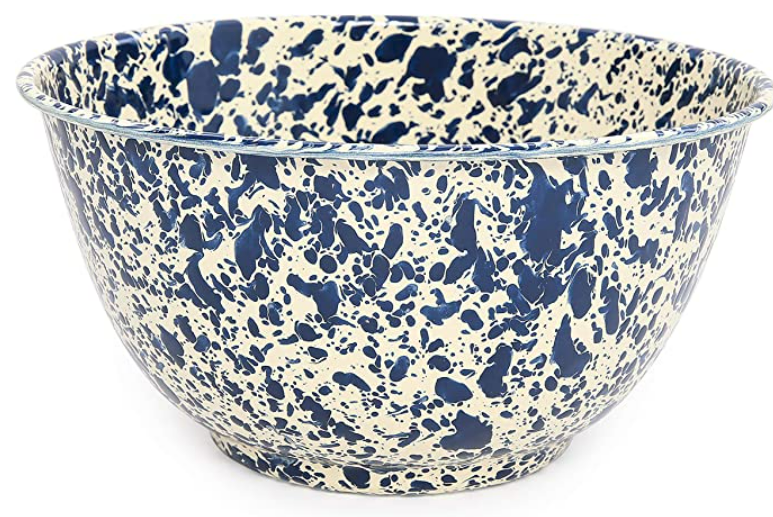 Bowl - 5 Quart Large Bowl - Splatter & Vintage