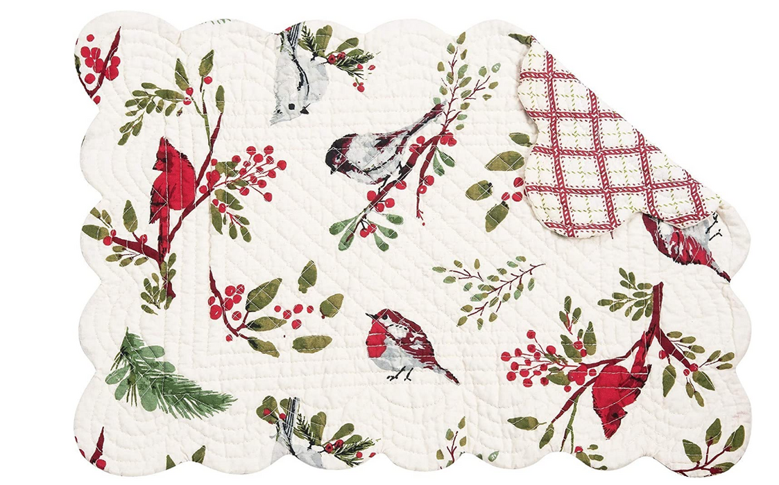 Sprig Birds Rectangle Placemat - Set of 4
