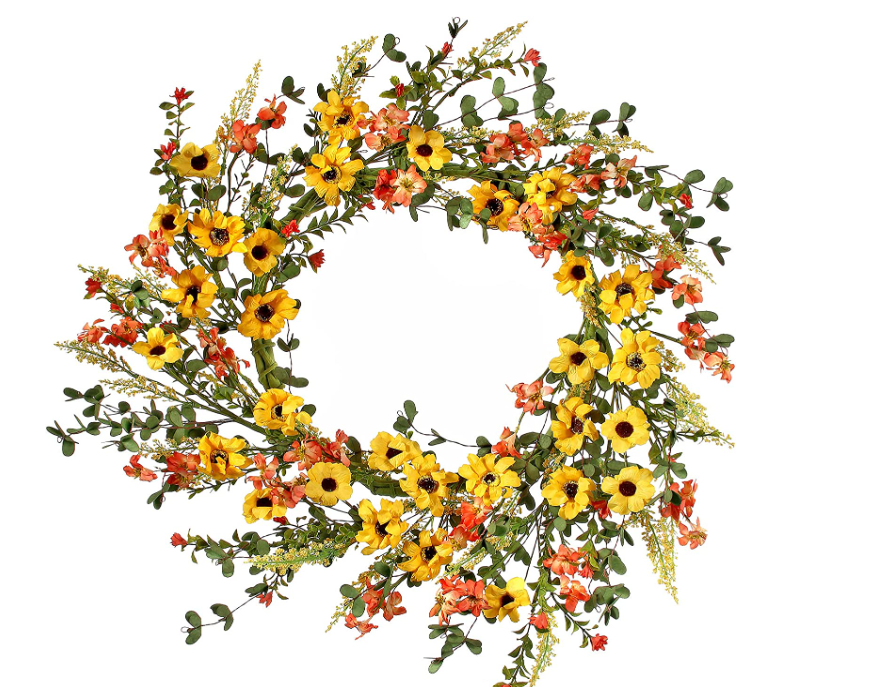 Aster Primrose Wreath - 22"