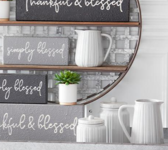 White Ribbed Ceramic Lidded Canisters - 3 Options