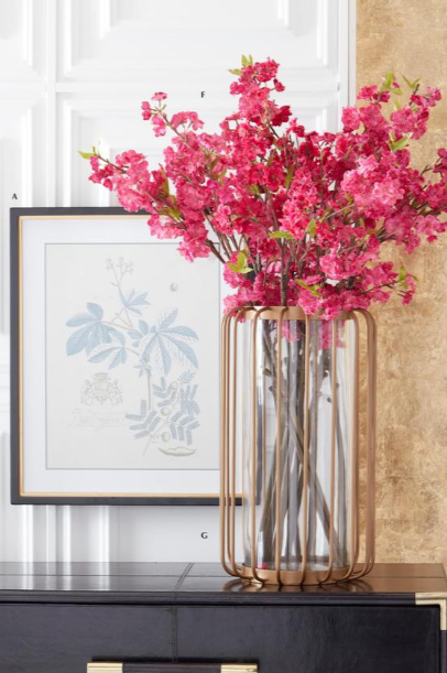 Fuchsia Cherry Blossom Spray