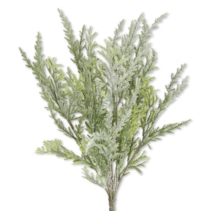 Flocked Cedar Bush