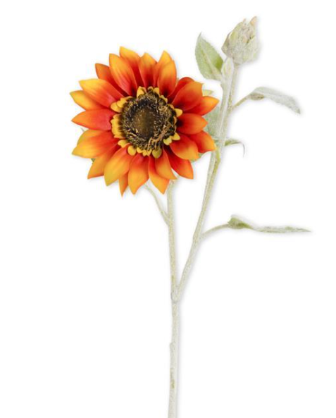 Sunflower 2 Tone Bloom & Blossom W/ Flocked - 3 Colors