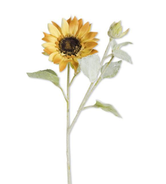 Sunflower 2 Tone Bloom & Blossom W/ Flocked - 3 Colors