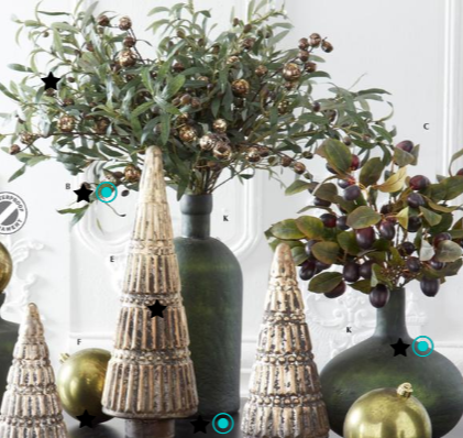 Antique Silver Bell Branch - 2 Colors