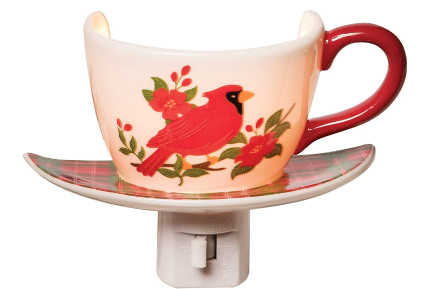 Cardinal Teacup Night light