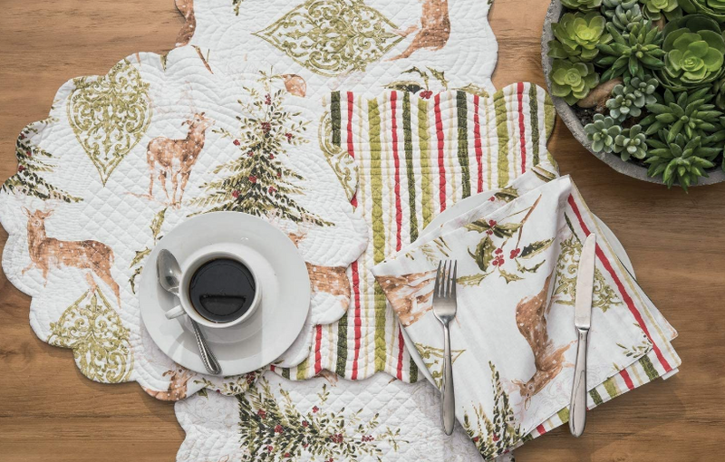 Reindeer Tracks Rectangle Placemat - Set of 4