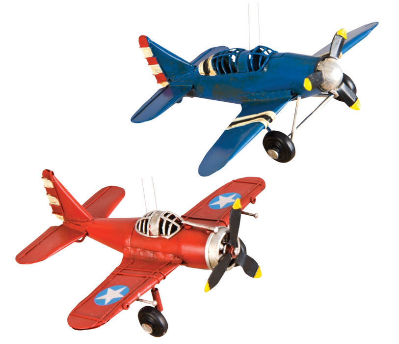 Single Prop Plane Ornaments - 3 Options