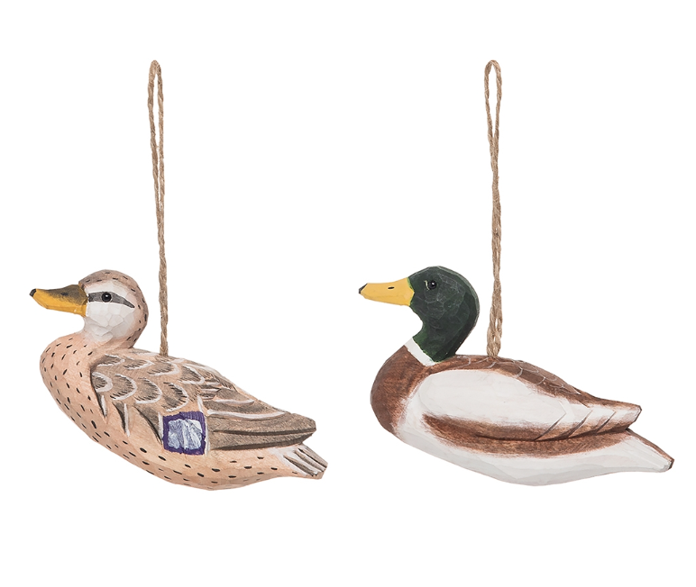 Mallard Duck Wood Ornament - 3 Options