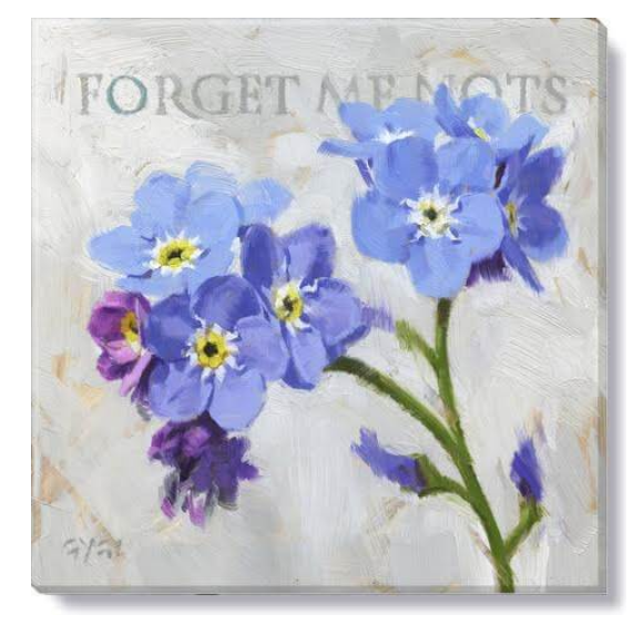 FORGET ME NOTS GICLEE WALL ART
