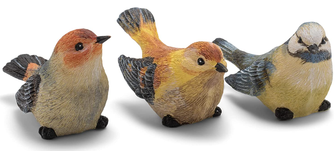 Colorful Table Top Bird Set of 3