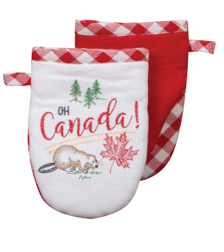 Oh Canada Embroidered Grabber Mitt
