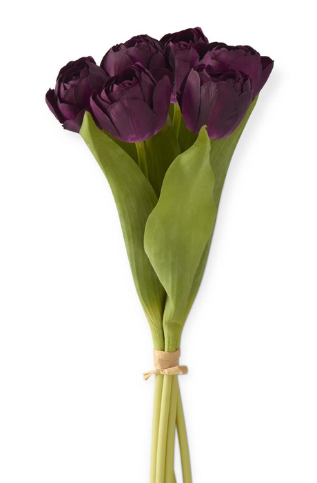 Purple Real Touch Tulip Bundle
