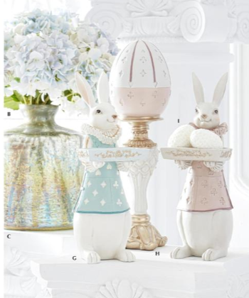 Pastel & Gold Royal Jester Bunnies - 2 Colors
