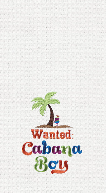 Wanted: Cabana Boy Cotton Waffle Weave Kitchen Towel