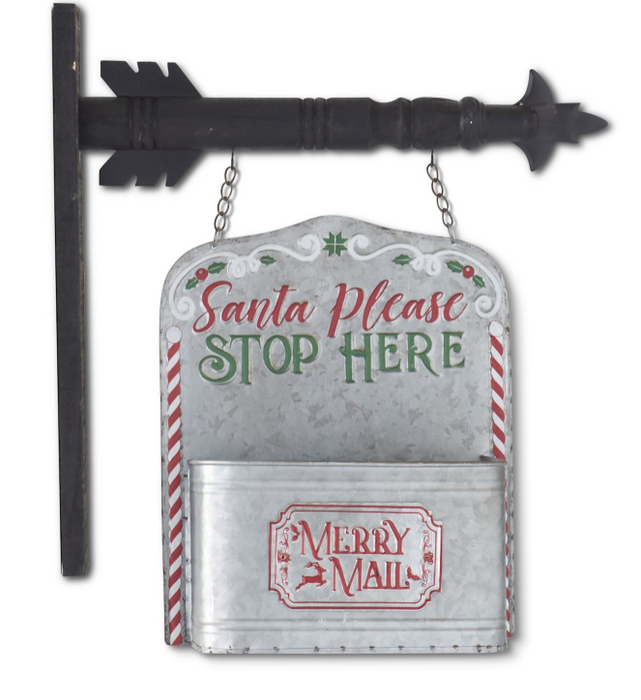 GALVANIZED METAL MERRY MAIL BOX ARROW REPLACEMENT