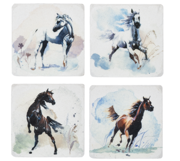 Wild Horses Coaster - Set of 4