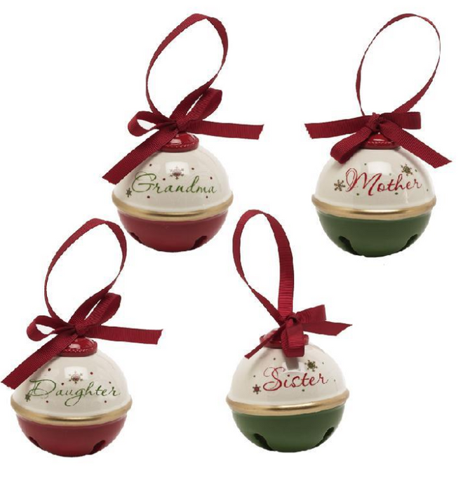 Family Bell Ornaments - 5 Options