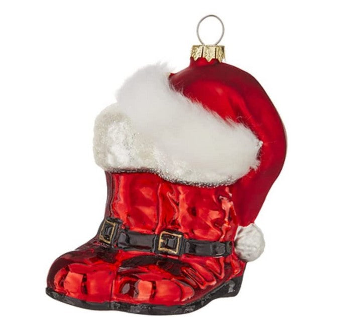 Santa Hat and Boots Decorative Ornament