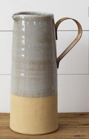 Pitcher with Metal Handles