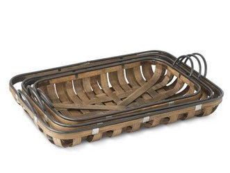 Bamboo Woven Slat Trays - 3 Options