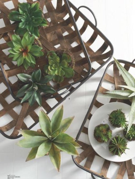 Bamboo Woven Slat Trays - 3 Options