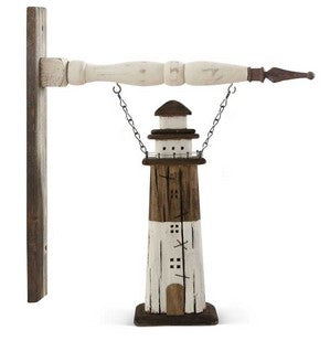 Rustic Brown & White Wood Lighthouse Arrow Replacement