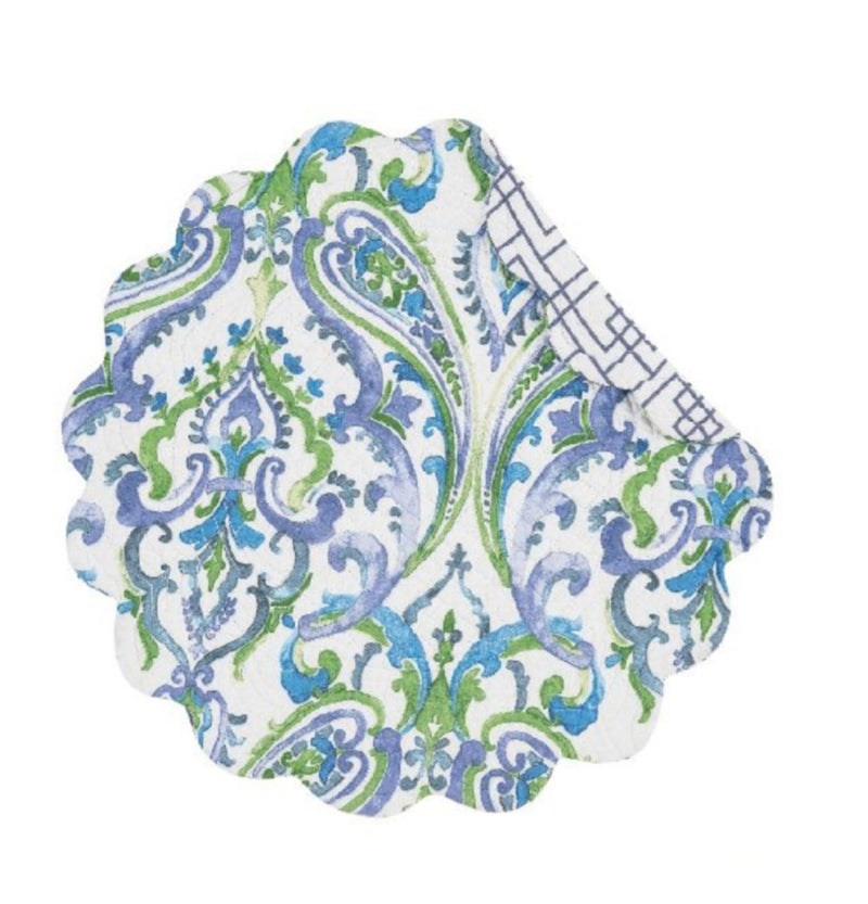 Juliet Round Quilted Placemat - Set of 6