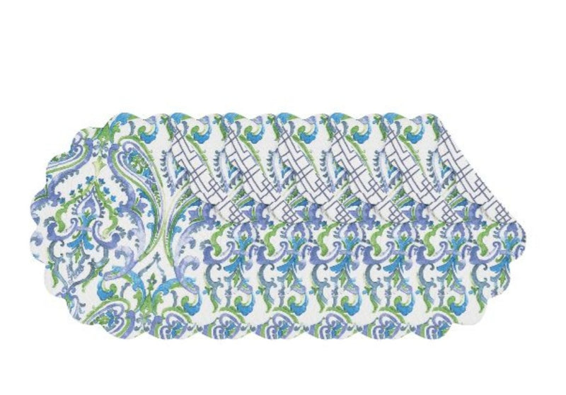 Juliet Round Quilted Placemat - Set of 6