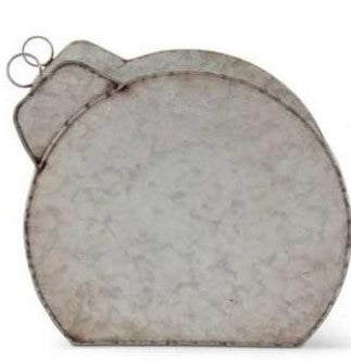 Galvanized Ornament Containers Shelf Sitter - 3 Sizes