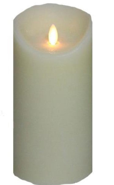 4x8 Wax Flickering  Cream Candle - Battery Operated
