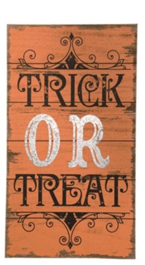 Trick or Treat Halloween Sign