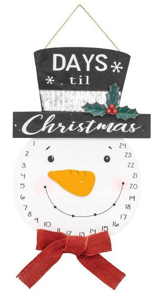 Santa/Snowman Countdown Hanger  - 2 Styles