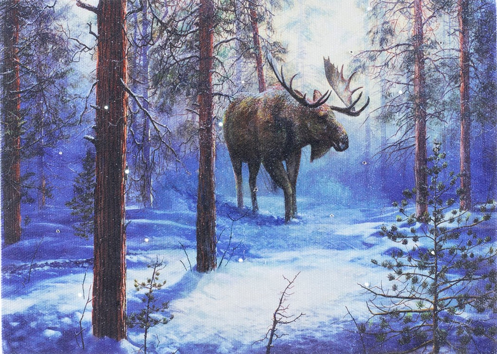 Big Guy Moose Lighted Print
