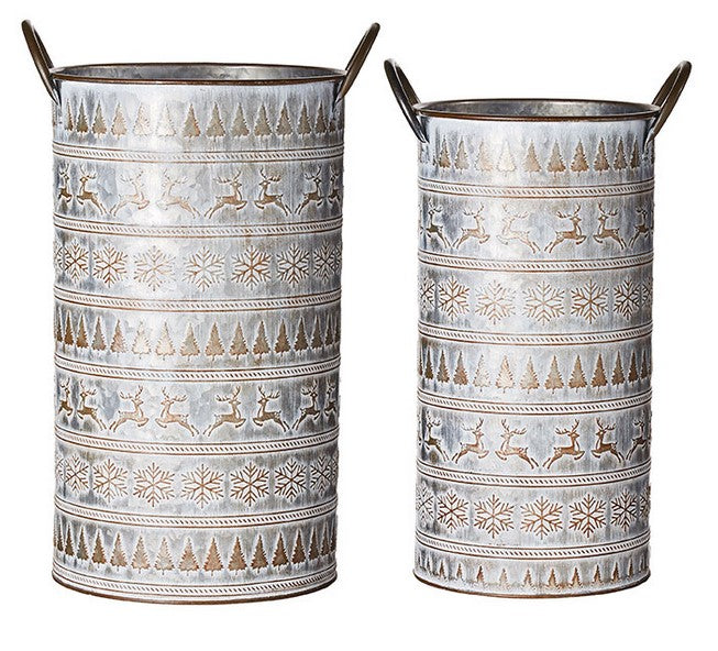 Nordic Patterned Buckets- 2 Sizes