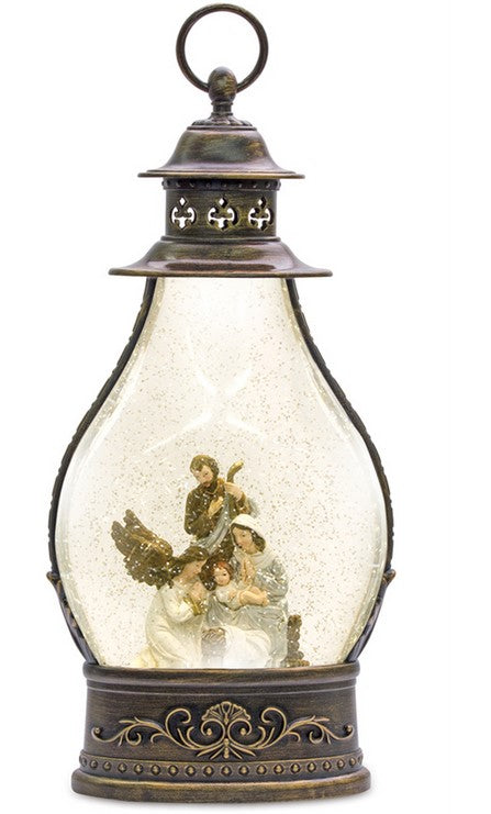 Holy Family Snow Globe Lantern