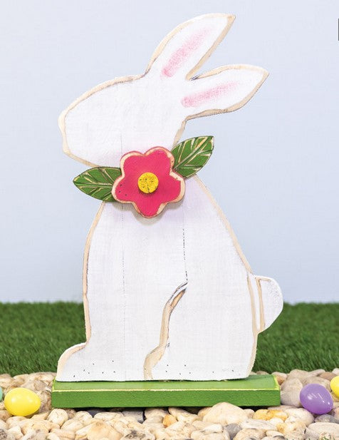 Flower Collar Bunny Stander - 2 Options