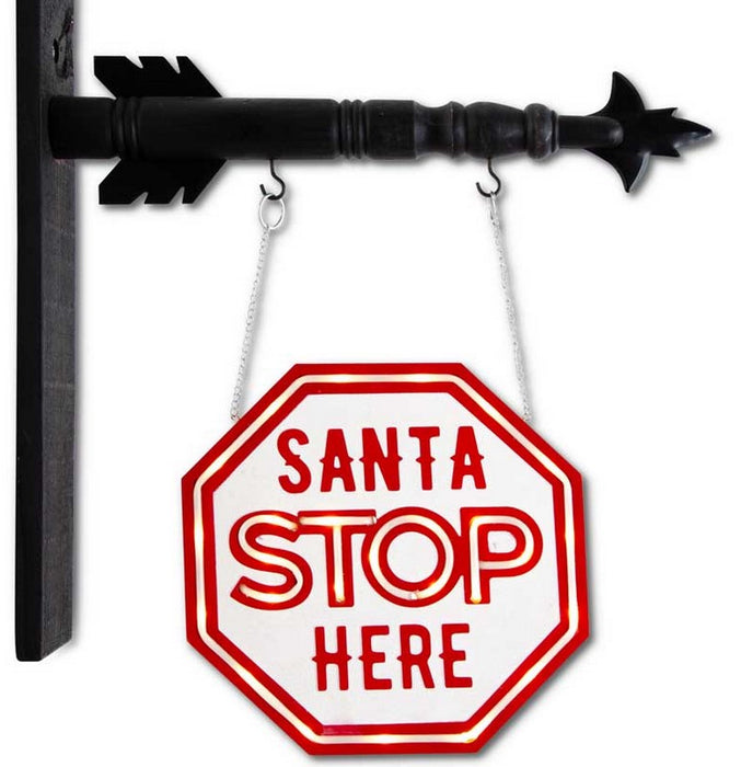 Santa Stop Here with Timer LED Arrow Replacement