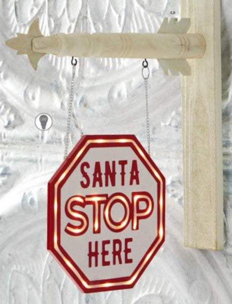 Santa Stop Here with Timer LED Arrow Replacement